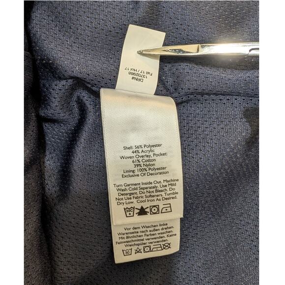 Eddie Bauer Sherpa Vest Fleece Deep Pile Tan and Navy Blue Men's Sz Sm - Picture 6 of 8